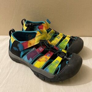KEEN Newport H2 Rainbow Tie Dye Sandals Kids Size 1 Hybrid Water Shoes
